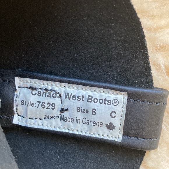 NWOT Canada West Women's Boots - Black Loggertan 7629. Size 6- C width. - Picture 8 of 8